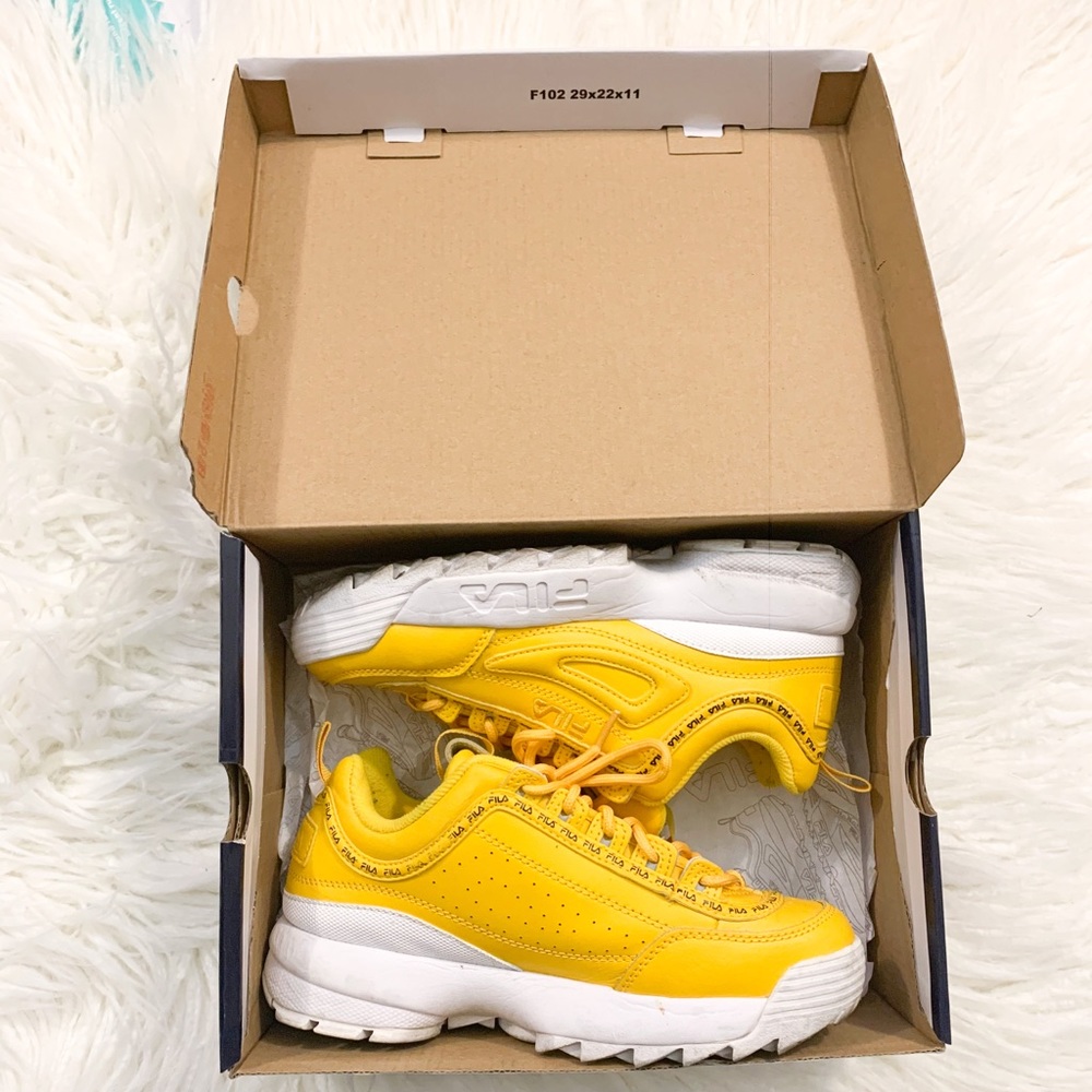 Fila Big Kids' Disruptor 2 Repeat in Yellow